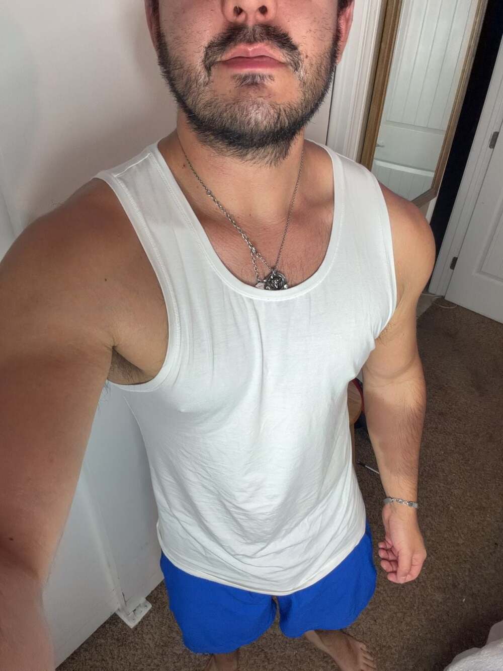 SKIMS Men's Modal Tank Top White Size L - Picture 2 of 7